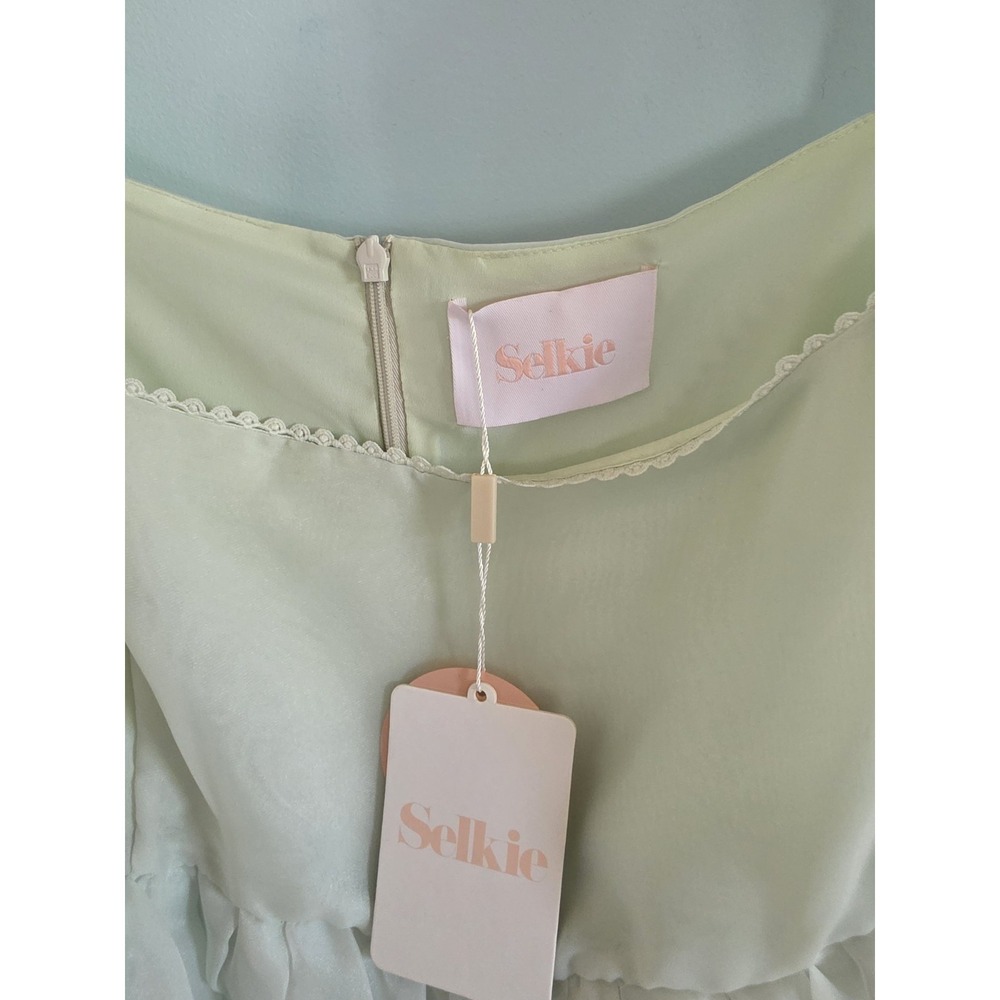 Selkie x REVOLVE The French Puff Fairycore Whimsical Dress Milk Jade Sz 3X - Picture 3 of 5